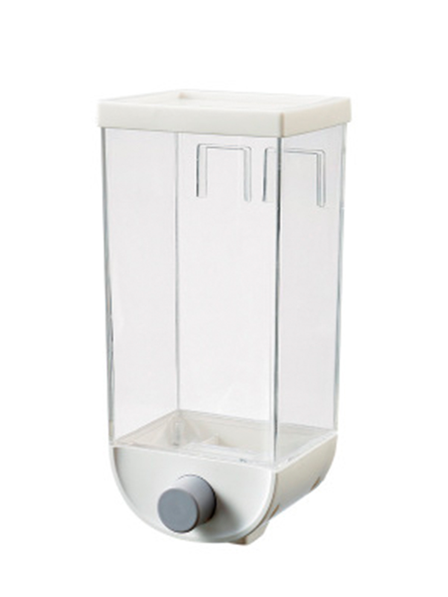 Контейнер-дозатор настенный для сыпучих продуктов 1,5л размер 11,5x9x25см Cereal Dispenser оптом - Фото №4