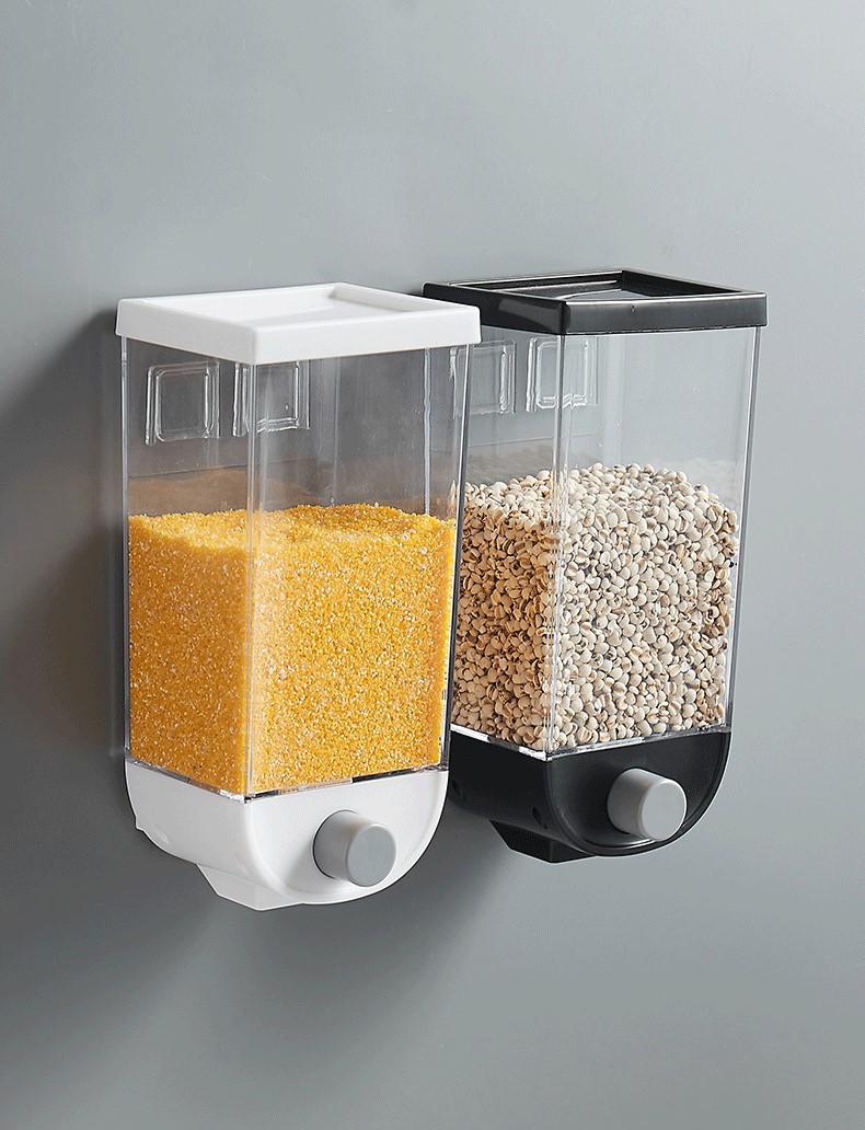 Контейнер-дозатор настенный для сыпучих продуктов 1,5л размер 11,5x9x25см Cereal Dispenser оптом
