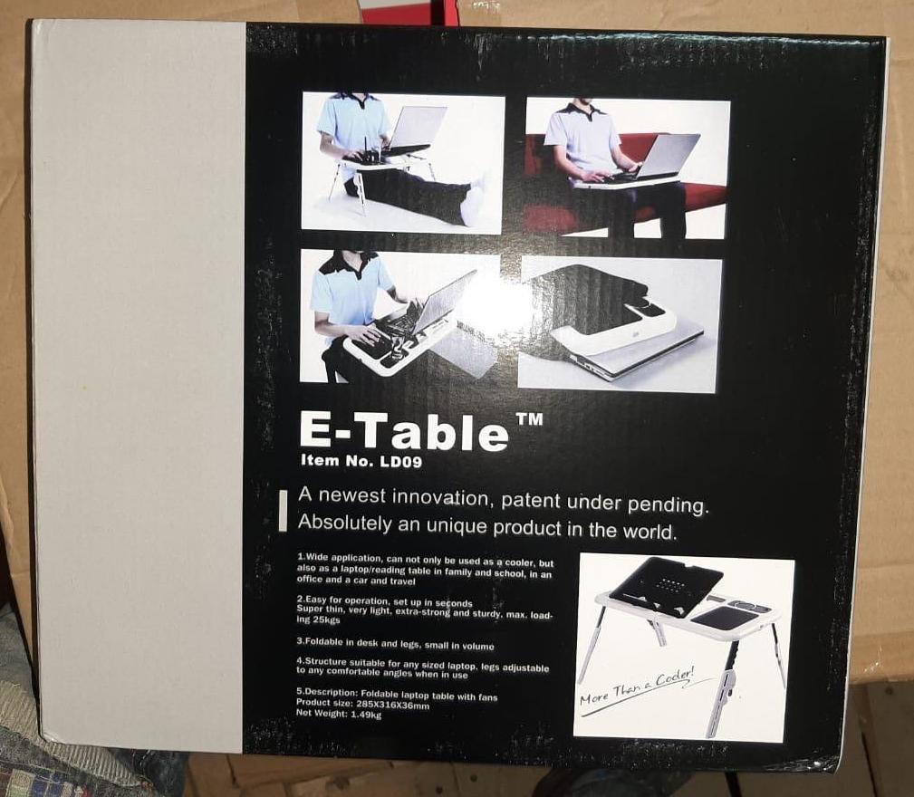 Портативный столик для ноутбука с охладителем E-Table LD-09 оптом