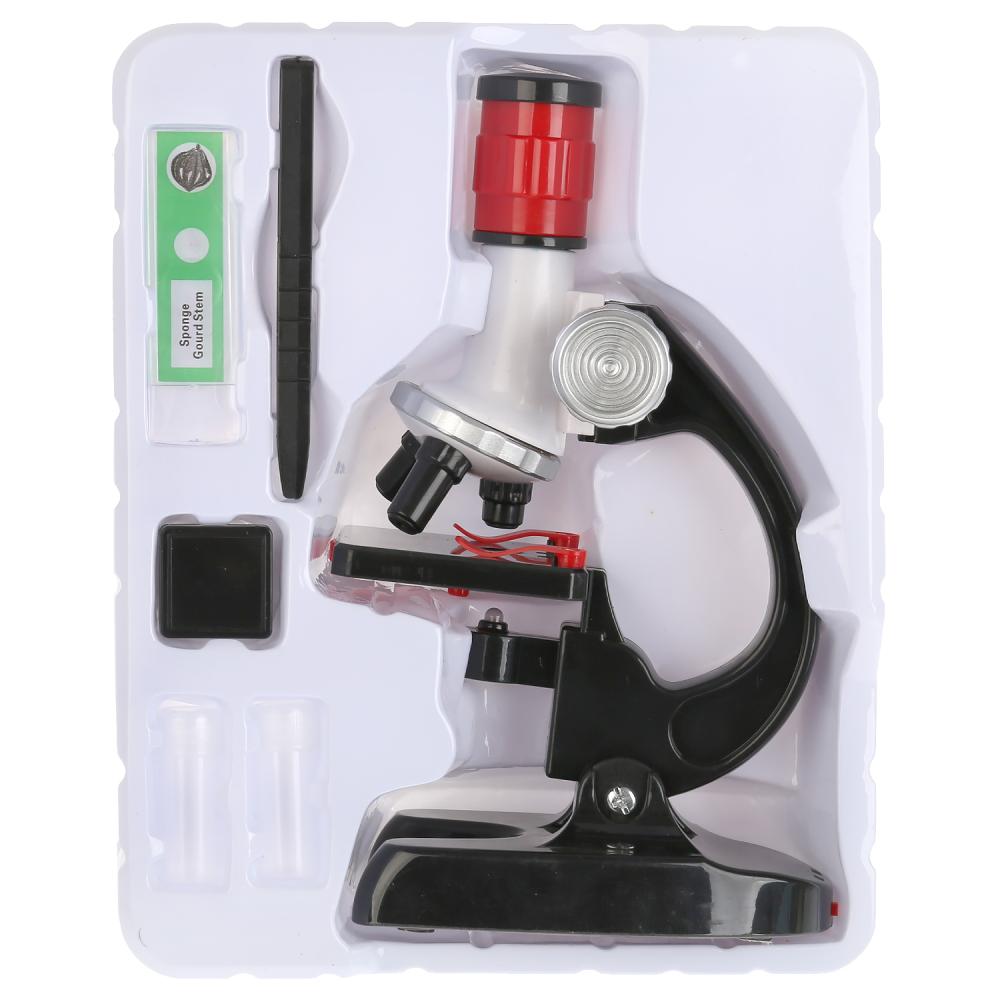 Микроскоп высокого разрешения 1200х для детского развития Popular Science Microscope оптом - Фото №4