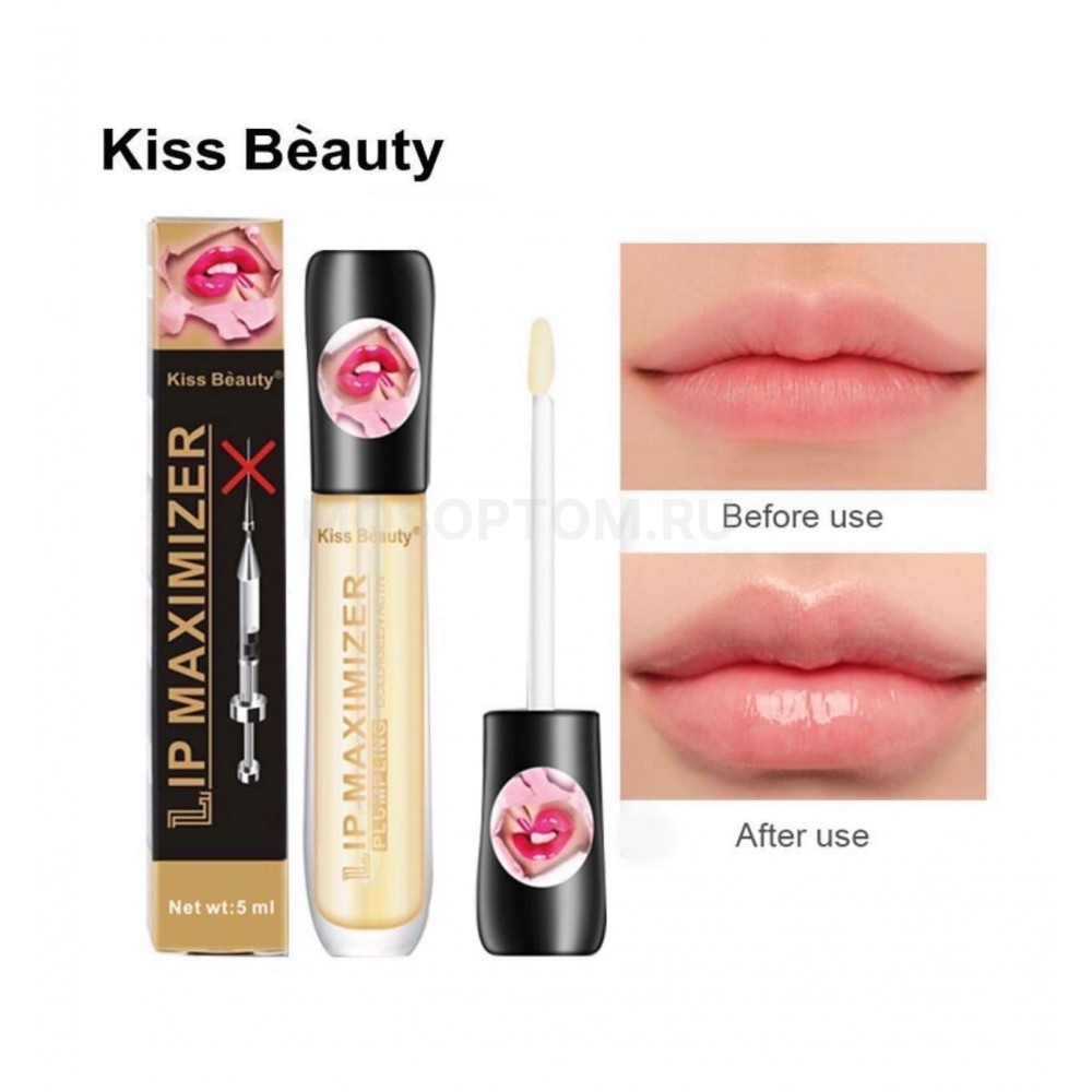 Блеск для увеличения губ без инъекций Kiss Beauty Lip Maximizer 5мл оптом - Фото №4