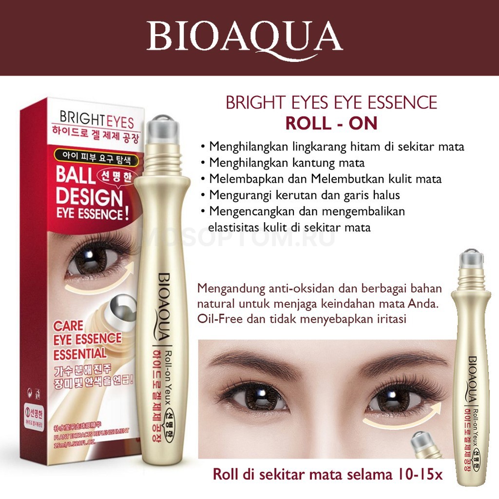 Сыворотка-роллер для век BioAqua Bright Eyes Essence 15мл оптом - Фото №2