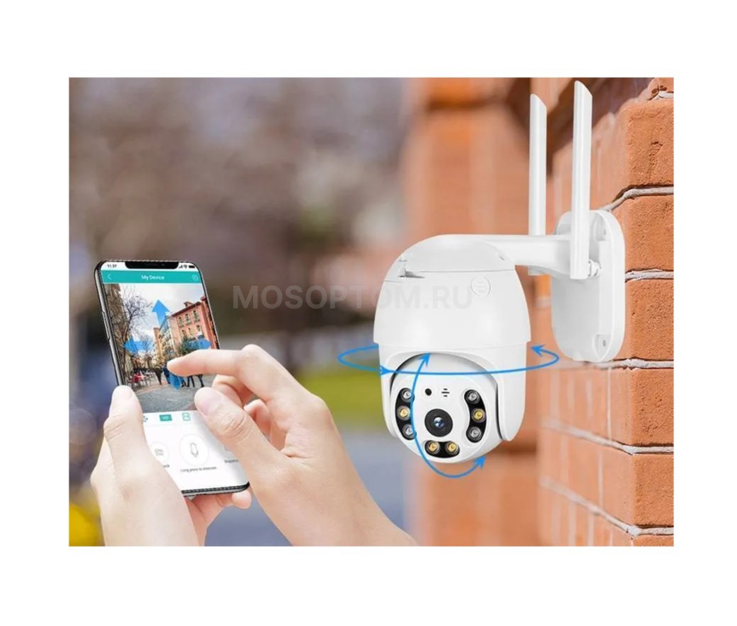 Уличная беспроводная IP-камера наблюдения WIFI (с блоком питания) Smart Camera 1080P оптом - Фото №7