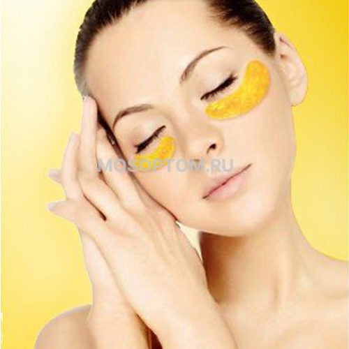 Коллагеновая маска для глаз Rosotena Crystal Collagen Gold Powder Eye Mask оптом
