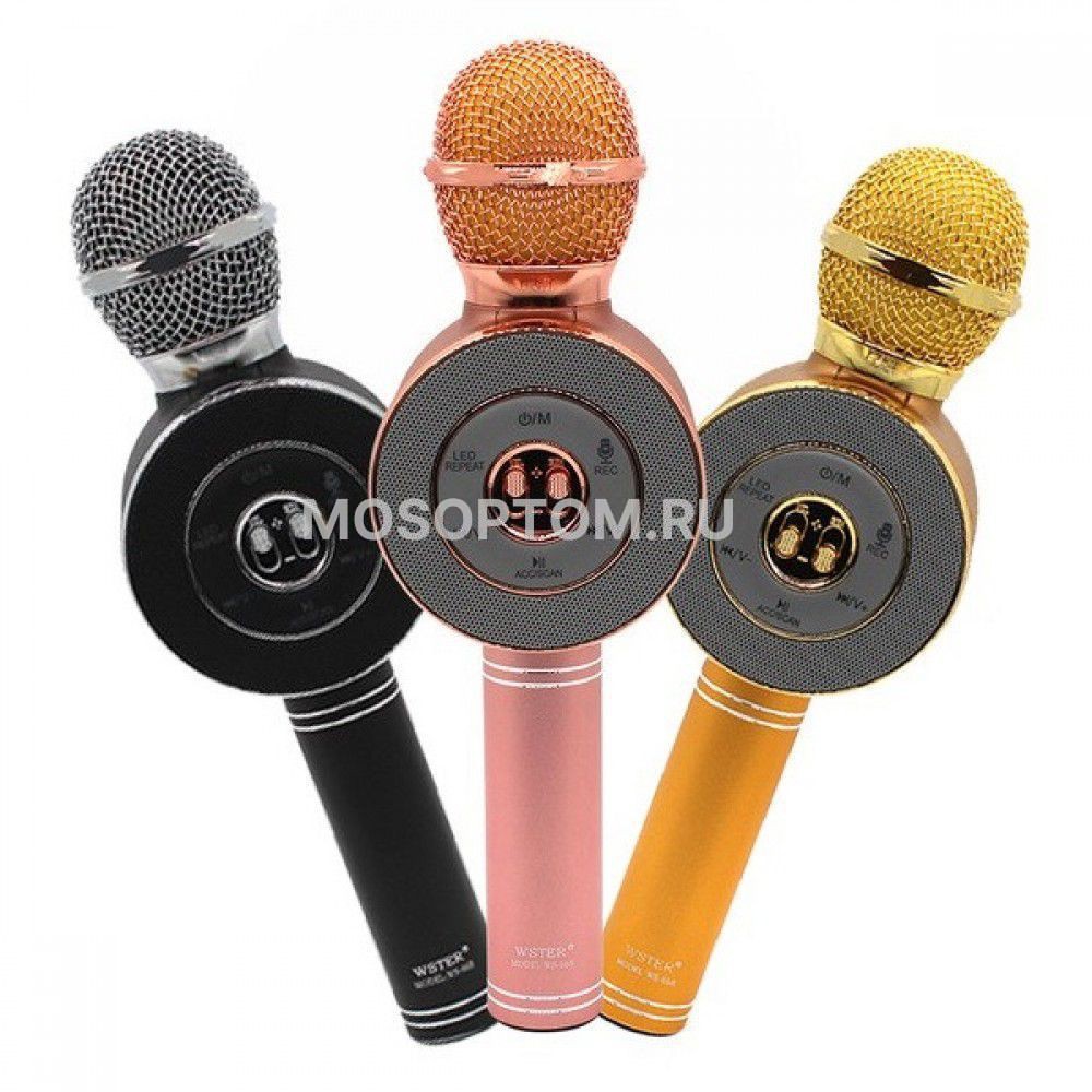 Беспроводной Bluetooth караоке микрофон Wster WS-668 оптом - Фото №4