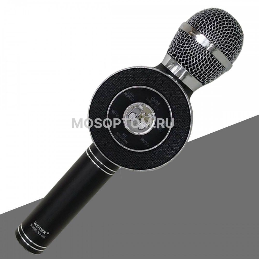 Беспроводной Bluetooth караоке микрофон Wster WS-668 оптом - Фото №3