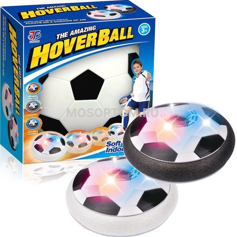 Мягкий футбольный air-мяч с подсветкой Hover Ball  оптом 