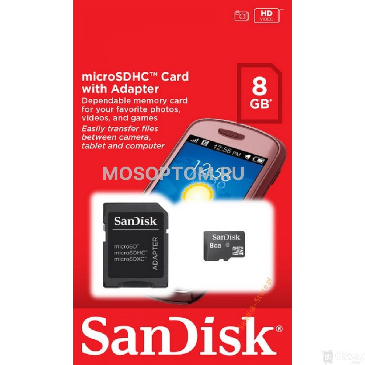 Карта памяти Sandisk MicroSDHC 8gb оптом 
