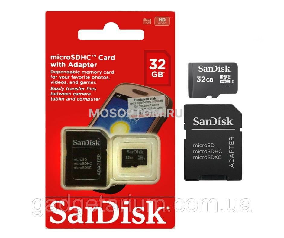 Карта памяти Sandisk MicroSDHC 32gb оптом