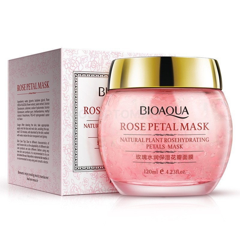 Маска для лица с лепестками роз Bioaqua Rose Petal Mask 120 гр оптом
