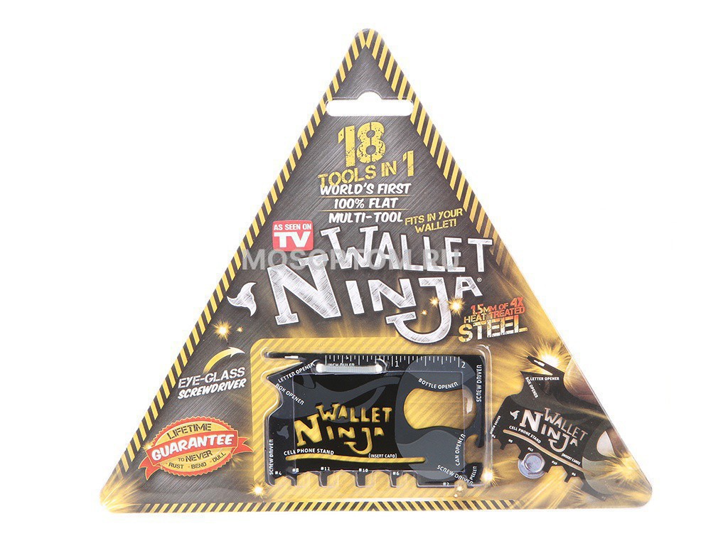 Мультитул wallet ninja 18 +в 1 оптом