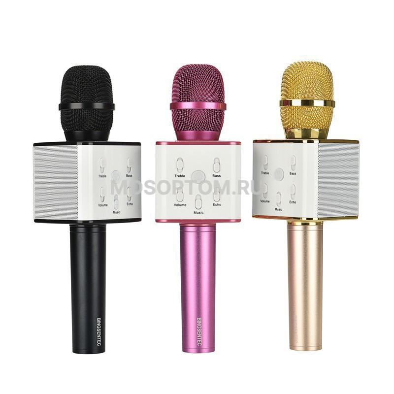 Колонка с функцией Караоке Микрофона Q7 (USB, AUX, Bluetooth) оптом 