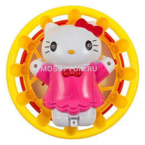 Вращающаяся игрушка 360 Glitter Slewing Ring со звуковыми эффектами Hello Kitty оптом - Фото №2