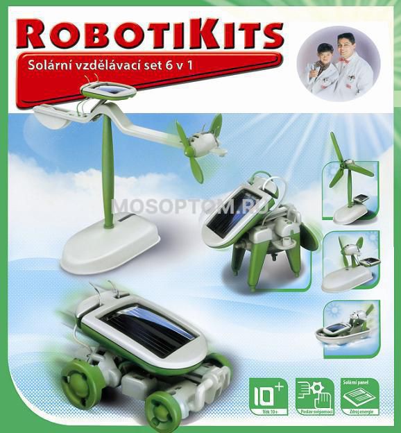 Солнечный конструктор ROBOT KITS 6в1 оптом