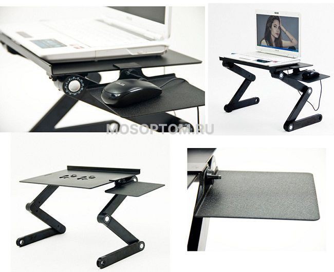 Столик-трансформер для ноутбука без вентилятора Laptop table T8 оптом - Фото №2