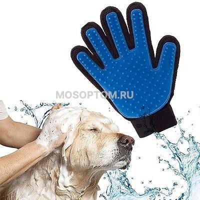 Перчатка для вычесывания шерсти домашних животных True Touch оптом - Фото №3