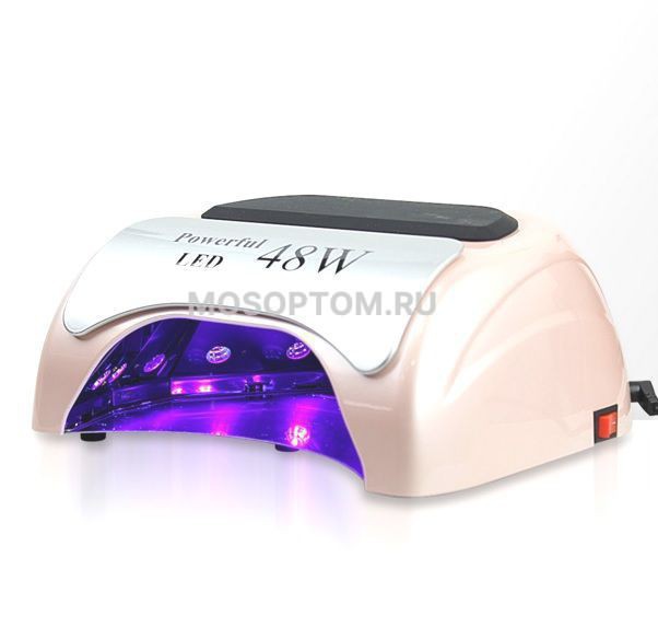 Светодиодная LED лампа Powerful 48 W white с LCD дисплеем и сенсором для сушки покрытий на ногтях оптом
