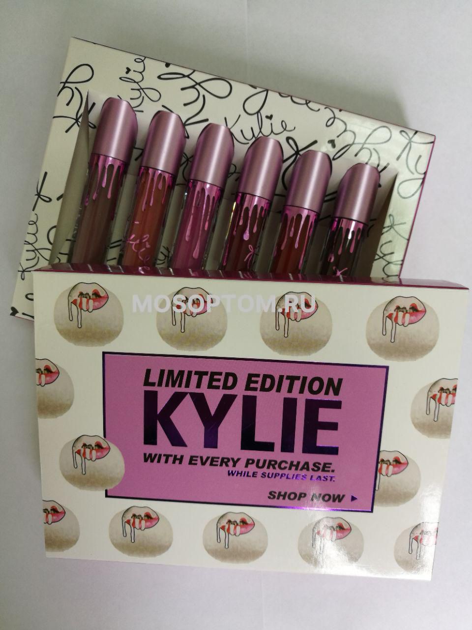 Помада Lilimited edition kylie with every purchase  (сиреневая упаковка) оптом 