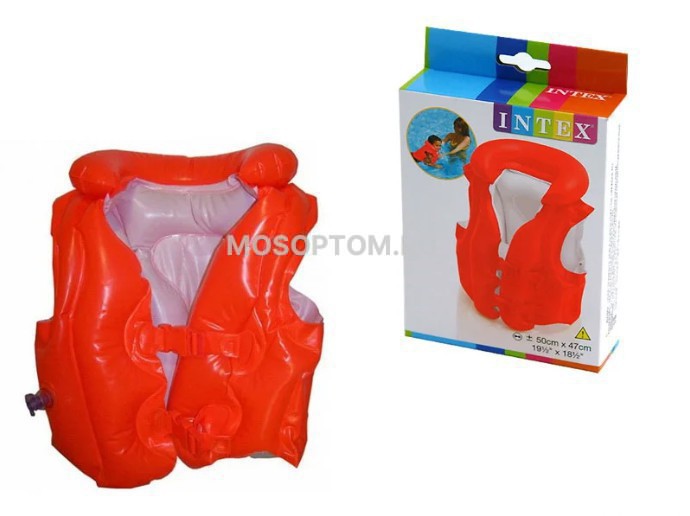 Жилет надувной плавательный Deluxe Swim Vest Intex оптом - Фото №4