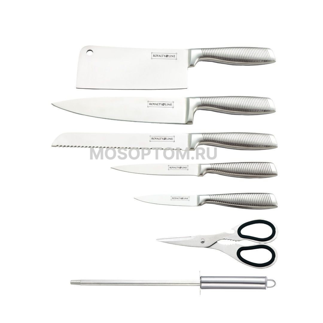 Набор ножей на подставке Royalty Line RL-KSS600N оптом  - Фото №3