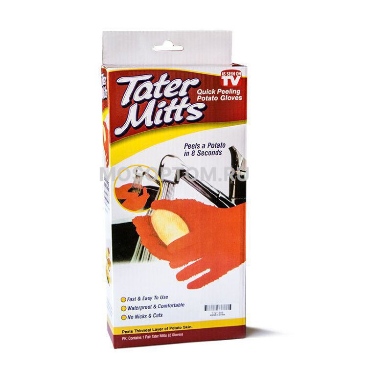 Перчатки для чистки молодого картофеля Tater Mitts оптом
