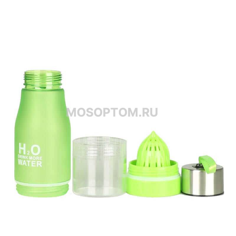 Спортивная бутылка H2O DRINK MORE WATER с соковыжималкой оптом - Фото №5