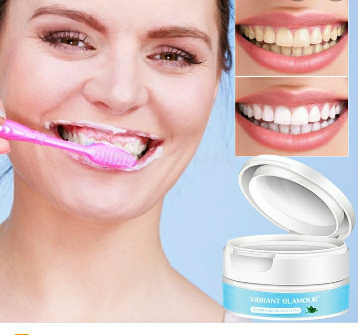 Порошок для отбеливания зубов Vibrant Glamour Cleaner and Whiter Teeth 50г оптом - Фото №3
