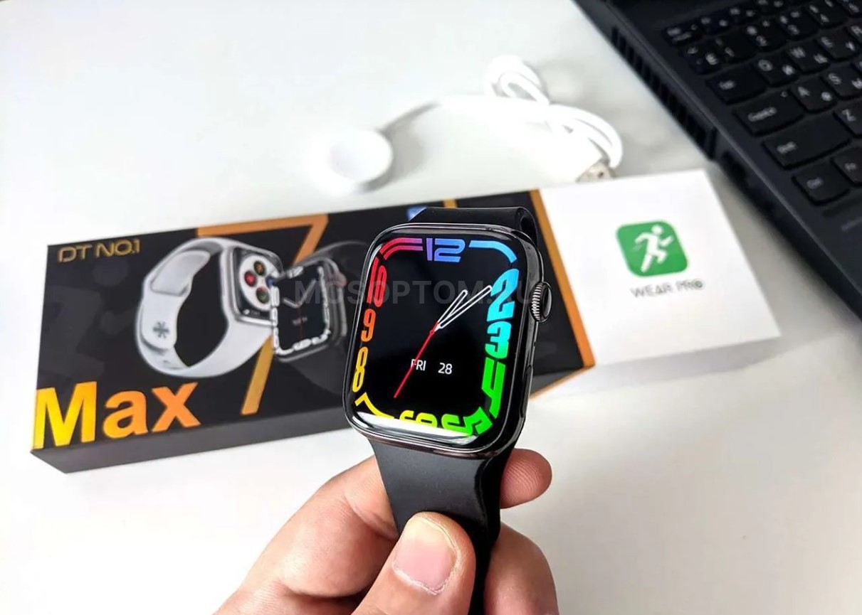 Умные часы с активным безрамочным экраном Smart Watch DT NO1 MAX 45мм оптом - Фото №6