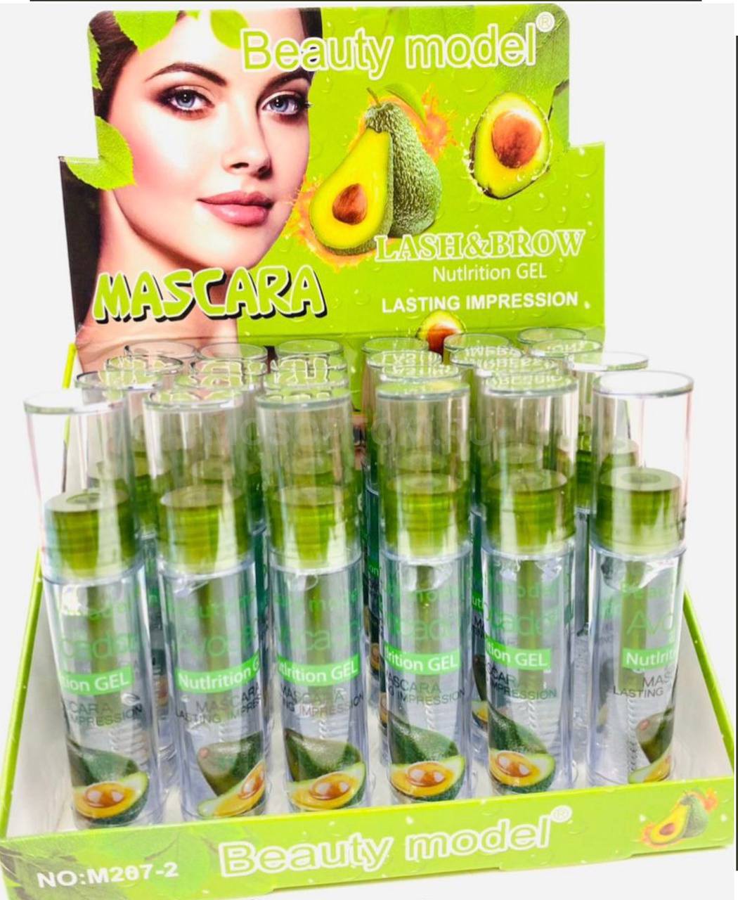 Фиксирующий гель для бровей и ресниц с авокадо Beauty model Mascara Lash&Brow оптом
