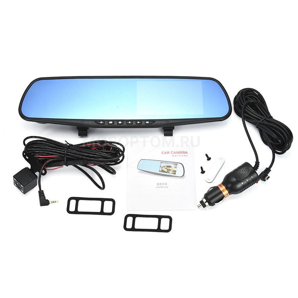 Зеркало заднего вида со встроенным видеорегистратором Vehicle Blackbox DVR качество AAA оптом