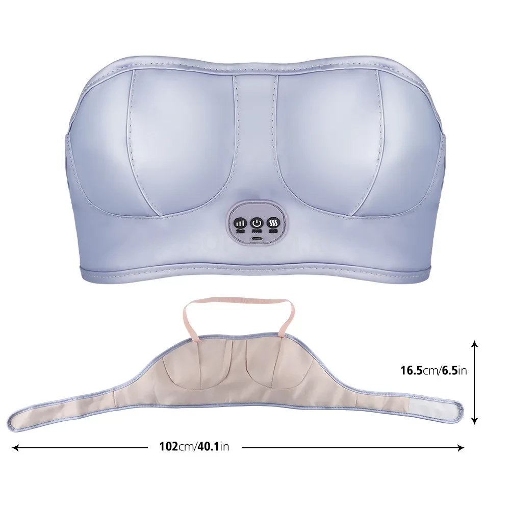 Вибромассажер электробюстгальтер для стимуляции роста и подтяжки груди Chest Massager KL-2022 оптом - Фото №17