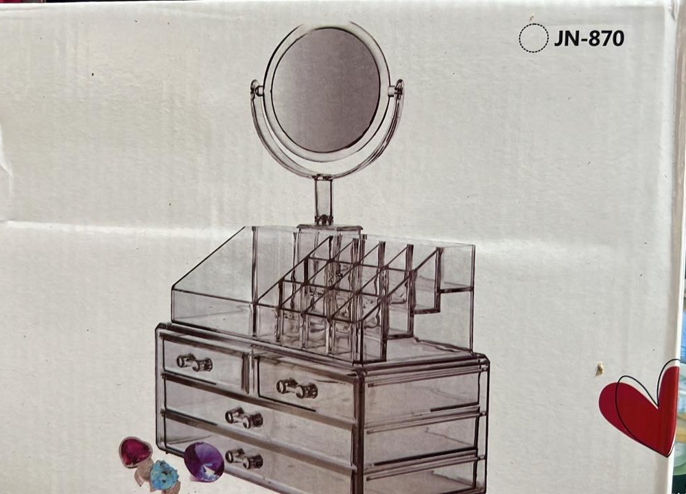 Органайзер для хранения косметики с зеркалом Cosmetic Organizer JN-870 оптом - Фото №2