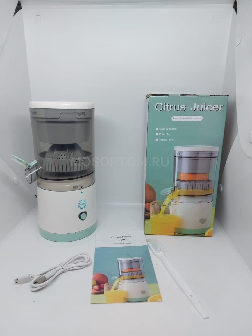 Портативная электрическая соковыжималка Citrus Juicer M-701 с USB оптом - Фото №2