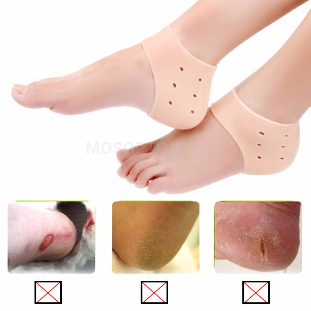 Силиконовые носки для пяток от трещин Heel Anti-Crack Sets оптом