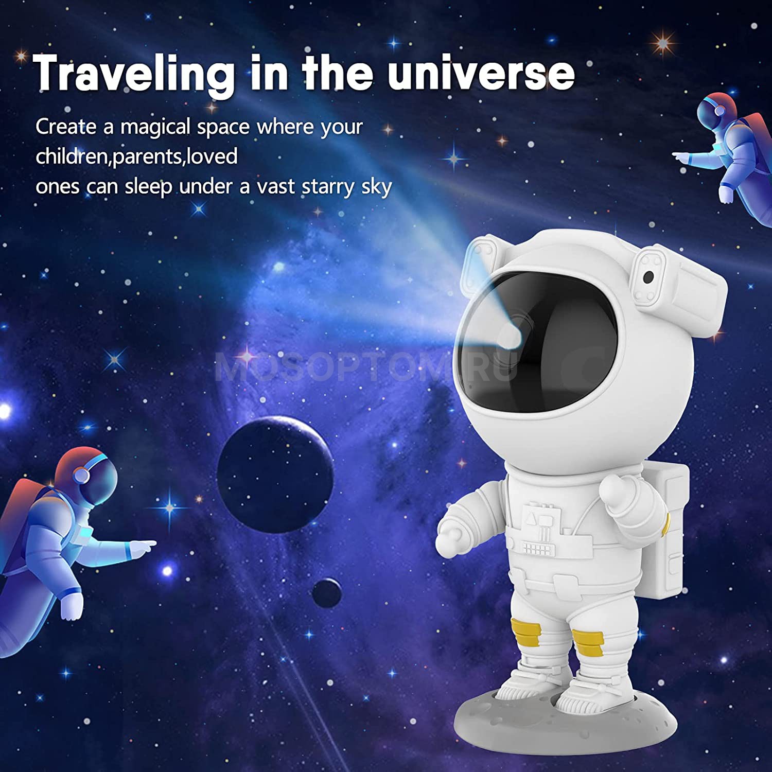 Лазерный проектор-ночник Астронавт Astronaut Starry Sky Projector оптом - Фото №10