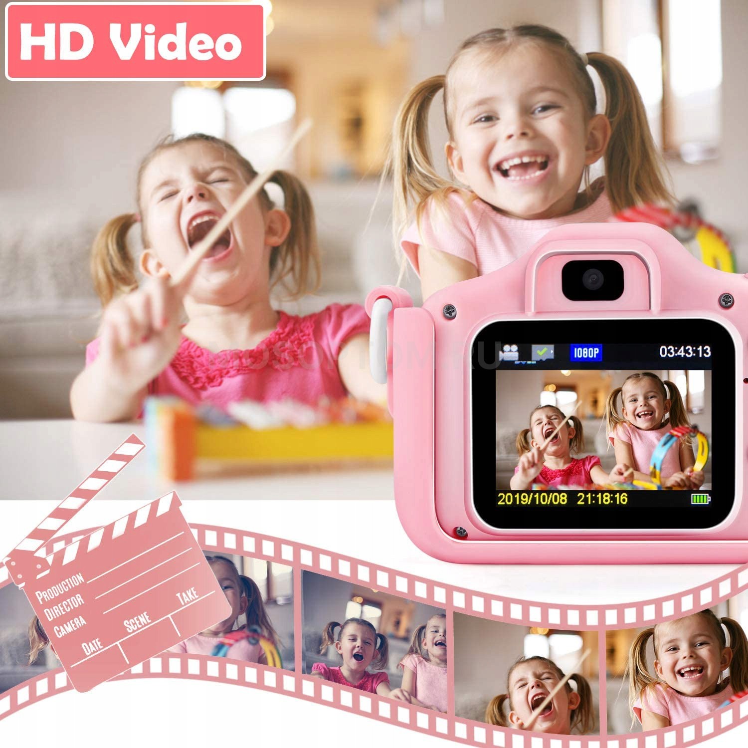 Детский цифровой фотоаппарат Единорог Digital Camera For Children оптом - Фото №5