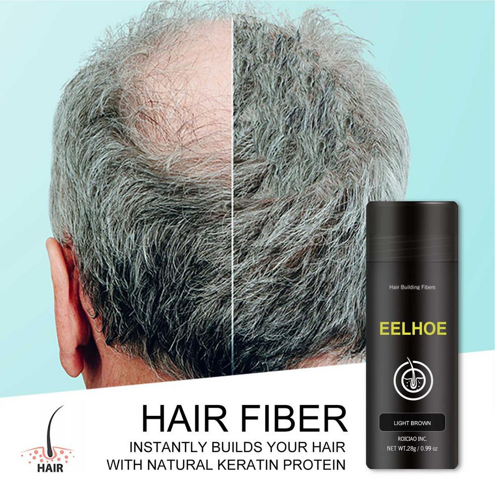 Пудра-спрей для наращивания волос Eelhoe Hair Building Fibers 28г оптом - Фото №7