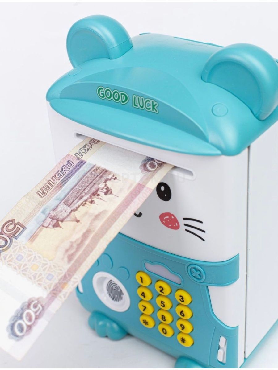 Интерактивная копилка сейф-банкомат Music Saving Box Good Luck оптом - Фото №5