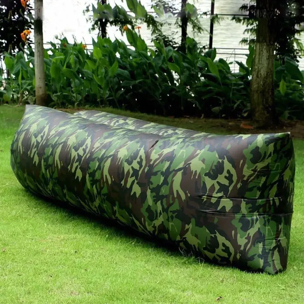 Надувной диван-лежак ламзак с карманом 180х80см хаки оптом - Фото №2
