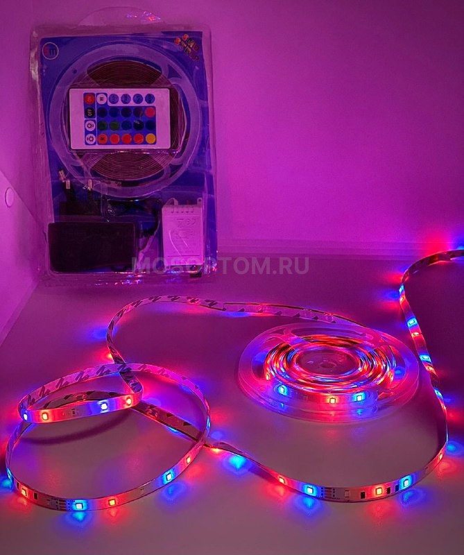 Светодиодная лента RGB с пультом оптом - Фото №15