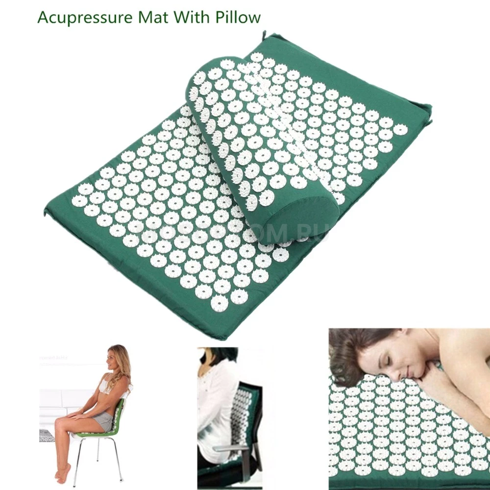 Акупунктурный массажер подушка+коврик для снятия напряжения Acupressure Mat оптом