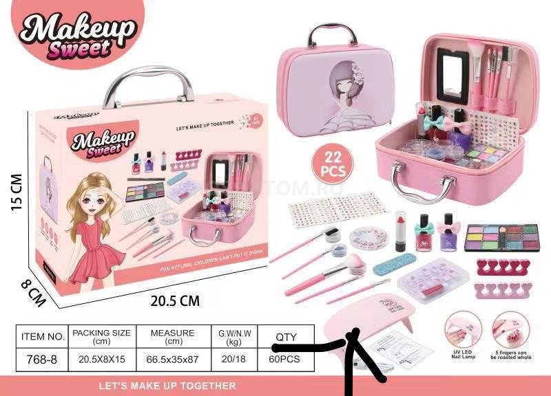 Набор детской декоративной косметики Kids Makeup Set 20 предметов оптом - Фото №2