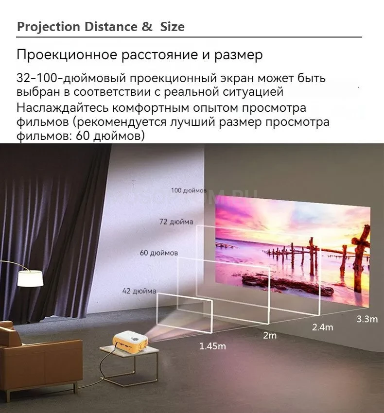 Портативный проектор Mini Projector A10 оптом - Фото №11
