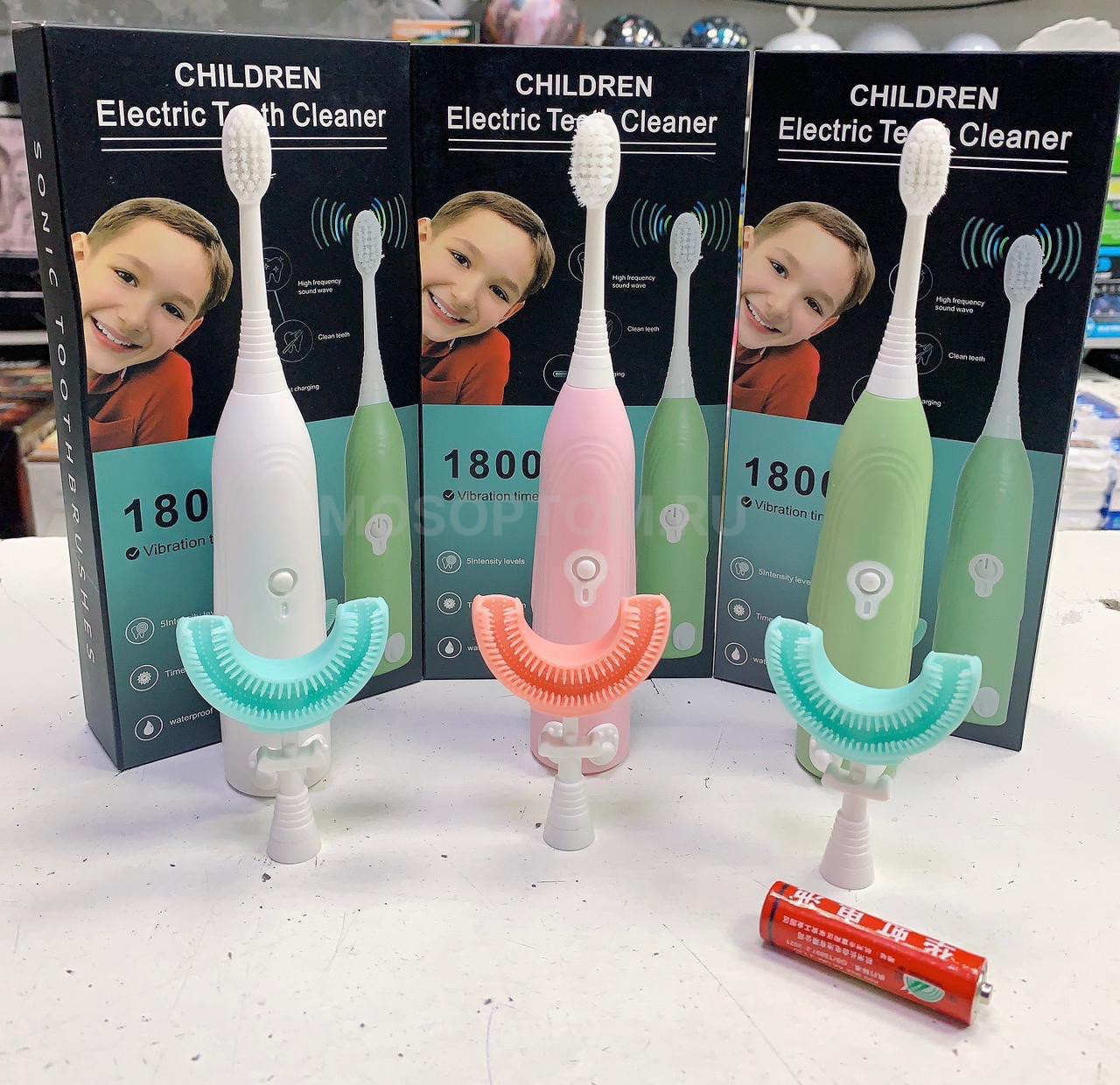 Набор детских зубных щёток Children Electric Cleaner оптом
