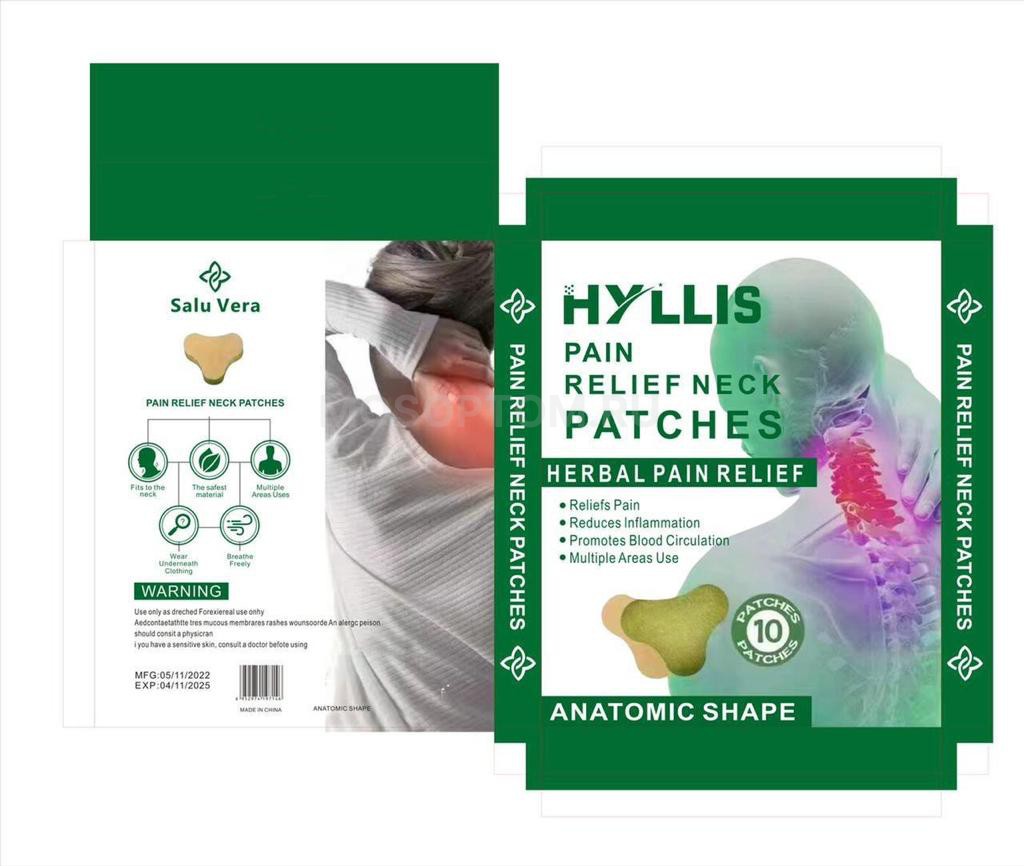 Пластырь обезболивающий для шеи Hyllis Pain Relief Neck Patches оптом
