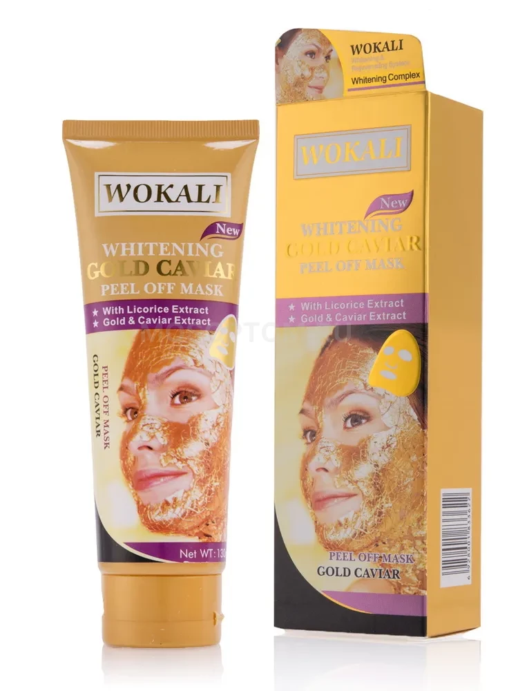 Маска для лица Wokali Whitening Gold Caviar Peel Off Mask 130мл оптом