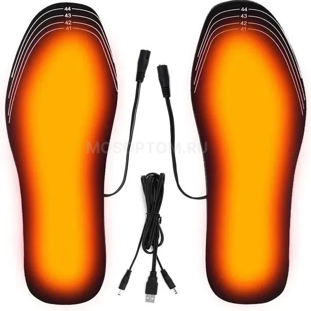 Стельки для обуви с подогревом от USB Winter Electric Heated Insoles оптом
