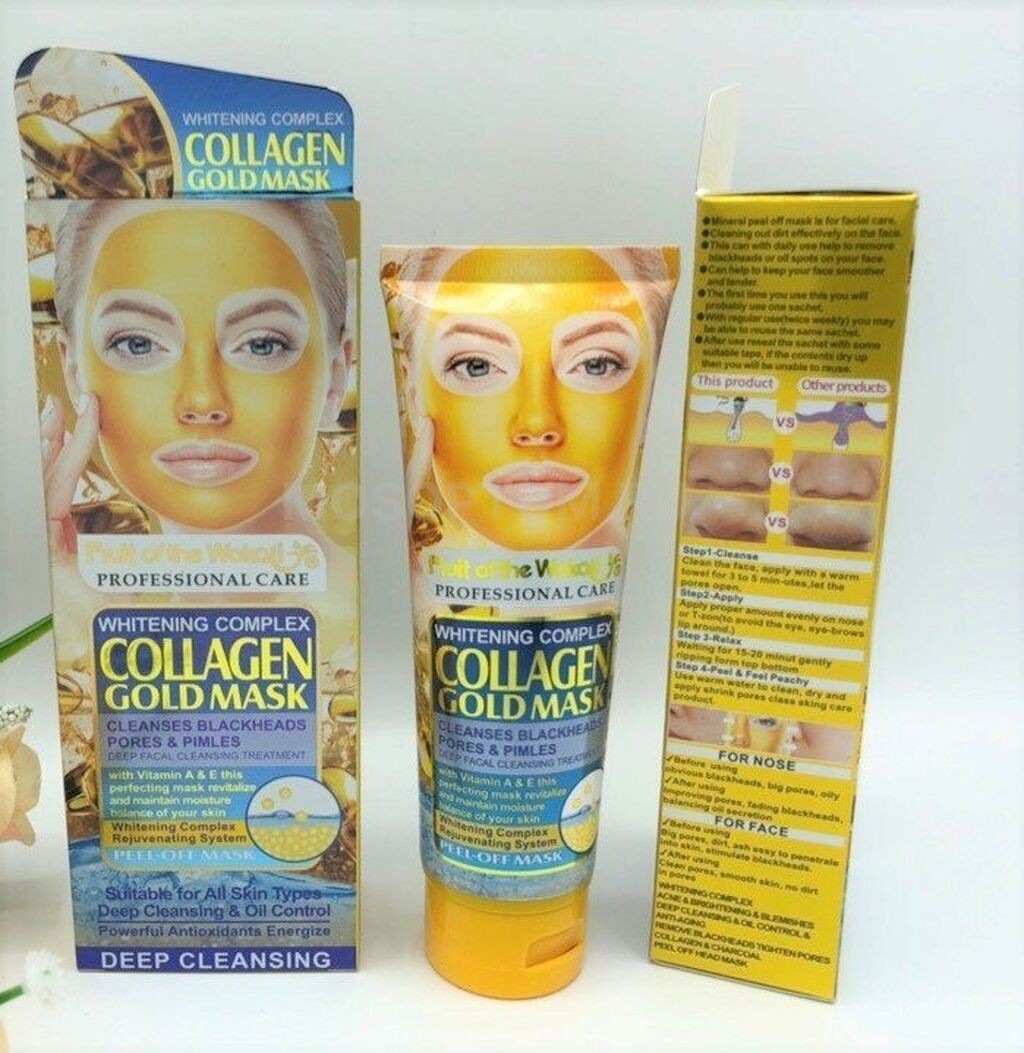 Маска-пленка для лица Collagen Gold Mask 130мл оптом - Фото №3