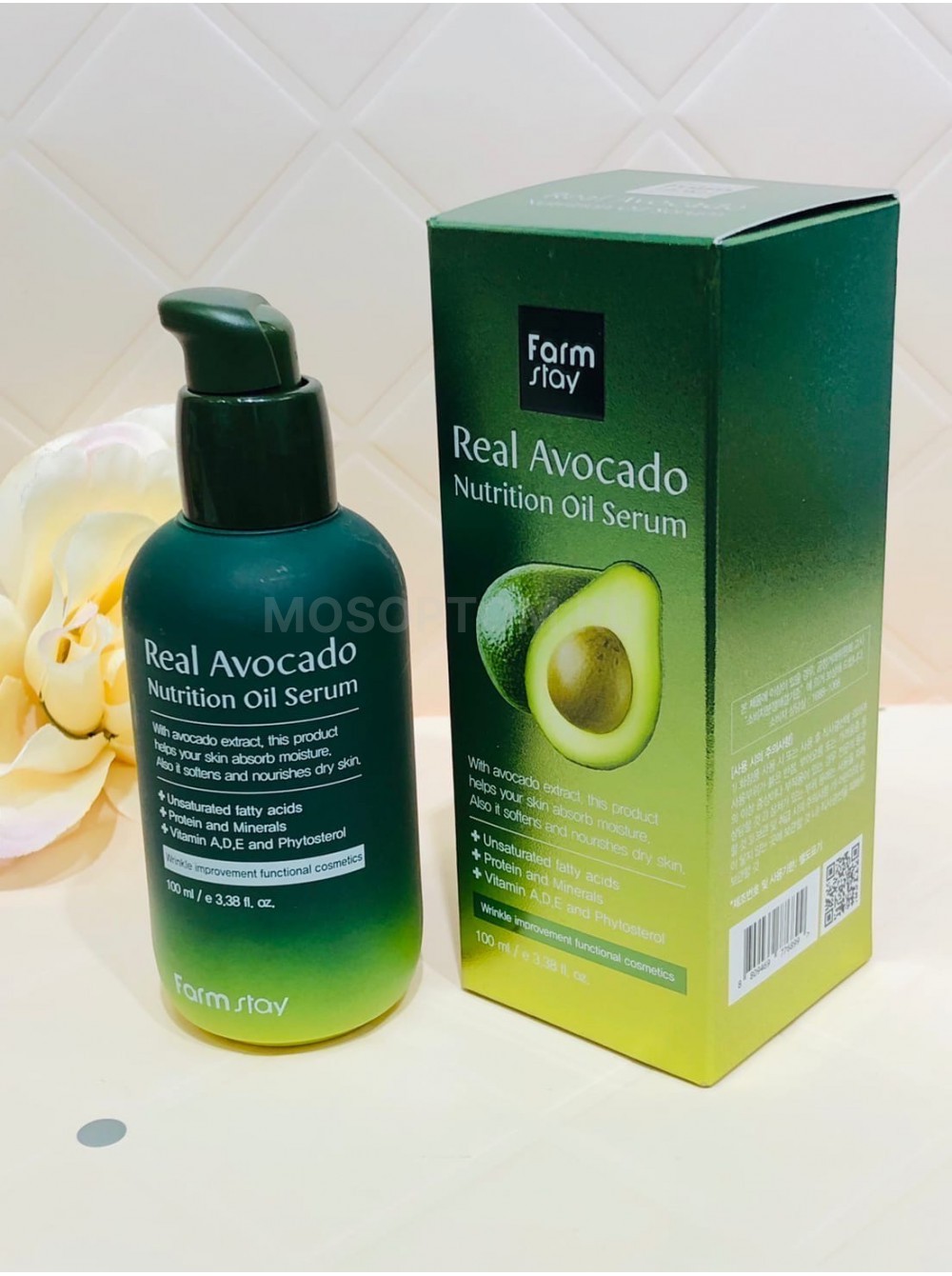 Питательная сыворотка для лица с маслом авокадо Farmstay Real Avocado Nutrition Oil Serum 100мл оптом - Фото №6