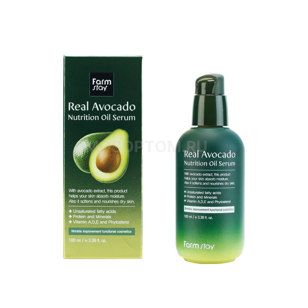 Питательная сыворотка для лица с маслом авокадо Farmstay Real Avocado Nutrition Oil Serum 100мл оптом